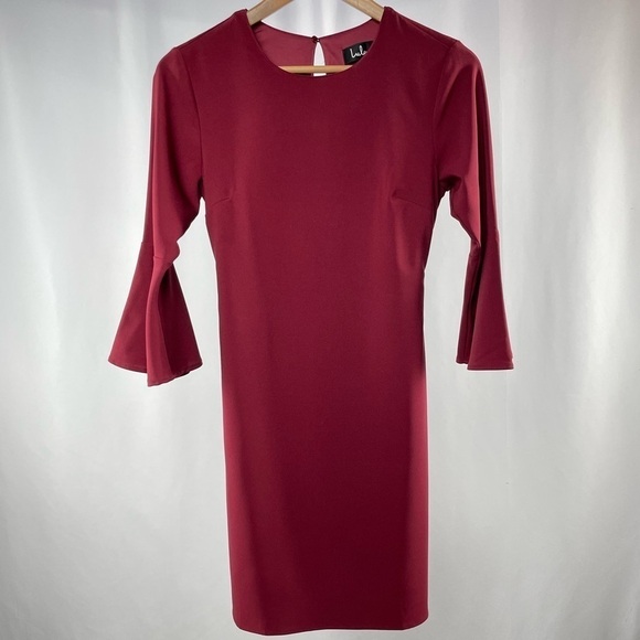 Lulus Last Love Song Tie-Waist Dress in Burgundy Size Small - Picture 3 of 8